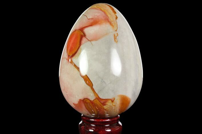 Polished Polychrome Jasper Egg - Madagascar #118685